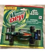 Mountain Dew Golden Wheel Die Cast Race Cars #25 NIB Vintage - $14.80