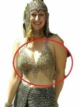 Birthday Viking Chainmail Bra Knight Clothing Aluminum Butted For X-Mas Gift - £38.53 GBP