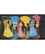 12 Disney PRINCESS 3 Designs Yellow Pink Blue Shower Curtain Hooks NIB DISC - $27.32 CAD
