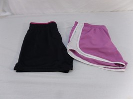 Two Nike Athletic Shorts Dark Blue and Pink/ Pink and White Size small 6075 - £9.83 GBP