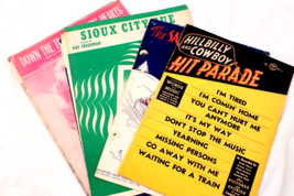 Hillbilly Cowboy Hit Parade + Sinatra Patti Page Hank Thompson Jim Reeves Sheet - £12.35 GBP