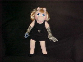 15&quot; Miss Piggy Plush Doll In Black Dress With Tags By Applause From 1998 - £46.77 GBP