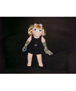 15&quot; Miss Piggy Plush Doll In Black Dress With Tags By Applause From 1998 - $59.39