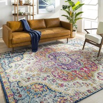 Romaine Vintage Medallion Area Rug By Artistic Weavers, 6&#39;7&quot; X 9&#39;, Orange. - £86.17 GBP