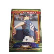 1994 Topps Finest Roger Salkeld #318 Seattle Mariners MLB Baseball Card - $2.22