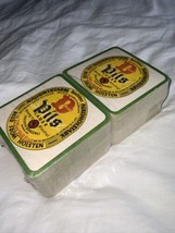 Vtg 96 Beer Coaster lot HOLSTEN Brauerei Diat Pils Bier The Odd Lager Germany - $25.73