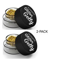 WUNDER2 Glitter Gelly Gold 24 Karat Color Face &amp; Body Soft Gel Makeup 2-... - $12.73
