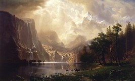 7970.Decoration 18x24 Poster.Home room design art decor.Bierstadt Landscape pain - £22.37 GBP