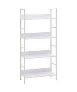 vidaXL Medium White Engineered Wood Bookshelf with Adjustable Shelves - $2,654.36 MXN