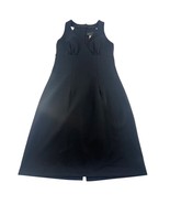 Vintage Connected Dress Womens Size 4 Petites Black Sleeveless Button Ba... - €6,60 EUR