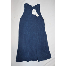 Socialite Womens A Line Dress Blue Wash Knee Length Pockets Sleeveless XS New - £6.59 GBP