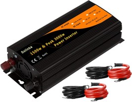 Dc12V To Ac110V 60Hz With Dual Usb 2.1A Solinba Car Power Inverter 1500W/Peak - £102.60 GBP