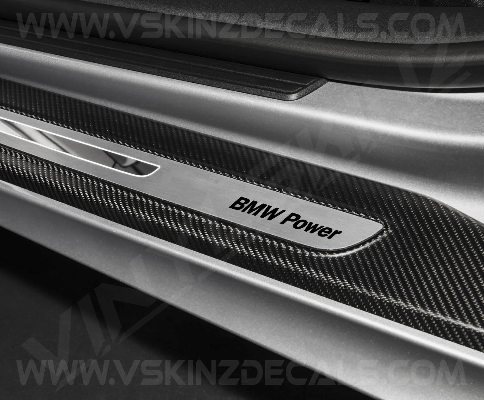 BMW Power Logo Door Sill Decals Stickers Premium Quality 5 Colors Alpina M4 M3 M