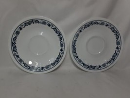 Corelle Corning Old Town Blue Onion Saucers - 6.25” Set of 2 Vintage - £4.57 GBP