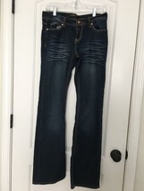 Rocawear Women&#39;s Juniors Blue Jeans Zip &amp; Button Size 7  - $1,107.92 MXN