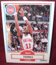 1990-91 Fleer #61 Isiah Thomas Detroit Pistons - £3.93 GBP