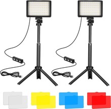 Ci-Fotto Led Video Light 2-Pack, 5600K Dimmable Usb Photo Lights For Photo - £35.23 GBP
