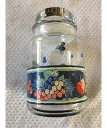 Glass  Cookie Candy Canister Jar - £9.58 GBP