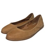 Lucky Brand Shoes Womens 8.5 Tan Wimmie Leather Ballet Flats Round Toe C... - $34.71 CAD
