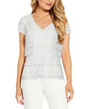 MSRP $149 Adrianna Papell Beaded Blouson Top SIZE 6 - £16.75 GBP