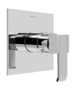 Graff - Qubic SOLID Trim Plate w/Handle Architectural Black w/ Chrome Ac... - $611.23 CAD