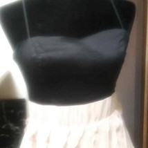 H&amp;M black and nude/creamy pink flutter ruffle dress in size 8 - $14.85