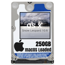 macOS Mac OS X 10.6 Snow Leopard Preloaded on 250GB Sata HDD - $24.99
