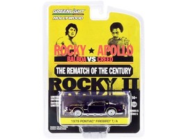 1979 Pontiac Firebird Trans Am T/A Black with Hood Bird &quot;Rocky II&quot; (1979) Movie - £14.21 GBP