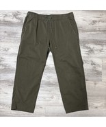 LL Bean Cropped Pants Capris Womens L Green Drawstring Pockets CoolMax S... - $30.17 CAD