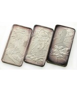 1974-75 Hamilton Mint America The Beautiful 1oz Silver Art Bars Lot of 3... - $3,570.43 MXN