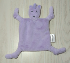 Bella Tunno purple unicorn baby Security Blanket lovey knotted  pacifier... - $7.83