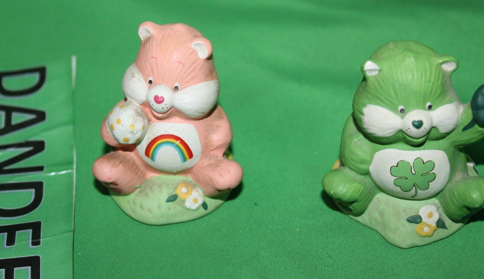 Care Bears American Greetings Designers Collection Figurines Lucky And Cheer - $14.84