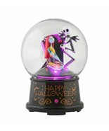 Disney Jack &amp; Sally Halloween Town Musical Light-Up Globe New - $54.45