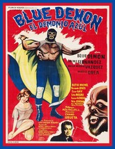 14983.18x24 Poster decor.Wall art.Mexico wrestling Santo Blue Demon.Lucha Libre  - £22.30 GBP
