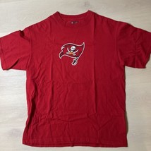 Tampa Bay Bucs Buccaneers Men's Large T-Shirt Short Sleeve Red NFL Football - £7.97 GBP