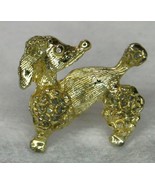 Vintage NEMO Gold Toned Poodle Dog Lapel / Hat Animal Pet Pin - $184.34 MXN