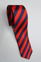 Red Navy Blue #1 striped 5cm Necktie - $19.99