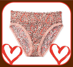 XL Leopard Red Heart THE LACIE  Floral Lace Victorias Secret HighLeg Brief Panty - £9.96 GBP