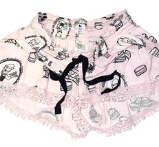 PJ Salvage French Bulldog Pajama Shorts Pink Frenchie Sleep Lounge Women S image 2