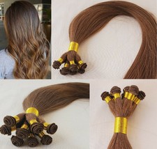 18&quot;, 20″, 22&quot; Hand-Tied Weft, 100 grams, Human Remy Hair Extensions # 6 - £166.24 GBP+