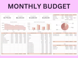 &quot;Paycheck Budget Spreadsheet Template - Google Sheets Compatible&quot; - £3.18 GBP