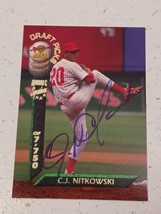 C.J. Nitkowski Cincinnati Reds 1994 Signature Rookies Certified Autograph Card - £3.88 GBP