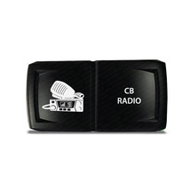 CH4x4 Rocker Switch V2 CB Radio Symbol - Horizontal - Blue LED - $16.82
