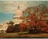 Stati Uniti Capitol Costruzione Washington Dc Unp Non Usato Cromo Cartolina - $3.02