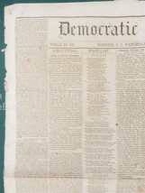 1845 MAR26 antique KINGSTON NY NEWSPAPER texas treaty annexation indian - $48.46