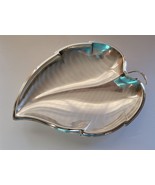 Vtg Reichhart Leaf Shaped Silverplate Trinket Catch-all Footed Dish West... - $12.22 CAD