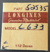 NOS Pack of 3 - Longines Cal. L633 Part #52535 Date Dial Guard Screws - ... - $24.74