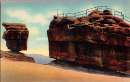 Balanced and Steamboat Rocks Garden of the Gods Denver CO Vintage Postcard (D8) - £3.84 GBP
