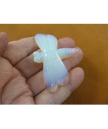 (Y-DRAG-700) White DRAGONFLY fly carving FIGURINE gemstone I love dragon... - €15,28 EUR