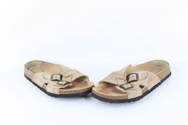 Vtg Betula Birkenstock Womens 7 Distressed Soft Footbed Suede Leather Sandals - £43.38 GBP